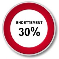 Illustration: Taux d'endettement à 30%